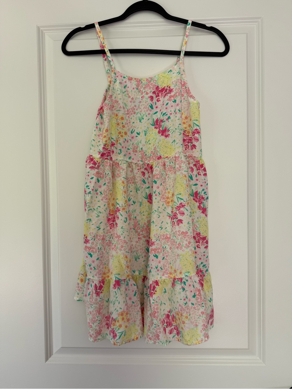 Place Floral Sundress in Pink, Yellow, Teal